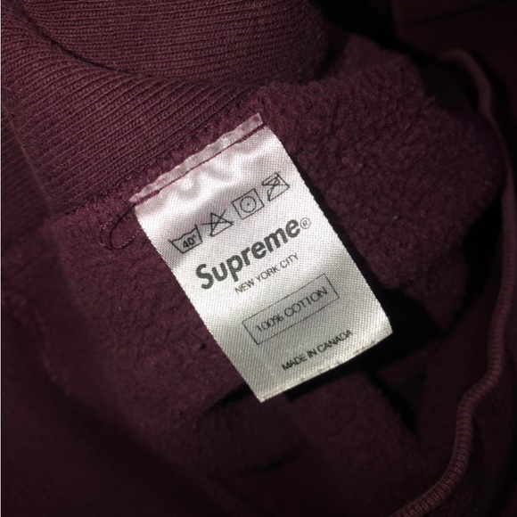 Supreme Maroon Box Logo Hoodie - Picture 5 of 6